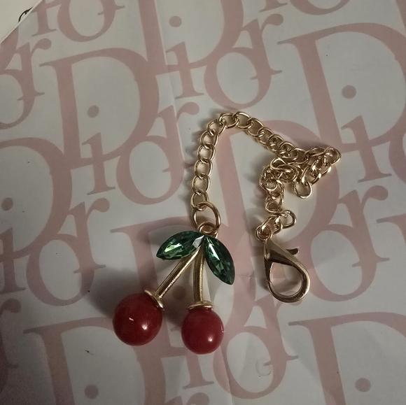 Small Cherry Crossbody Handbag Purse New Color Red W/ Cherry Charm Included - Picture 2 of 15